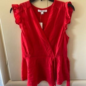 Beautiful Red Peplum Top!